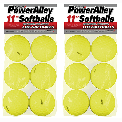 PowerAlley 11 inch Lite Softballs <br>(1 Dozen)